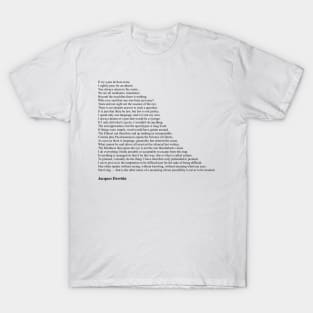 Jacques Derrida T-Shirt